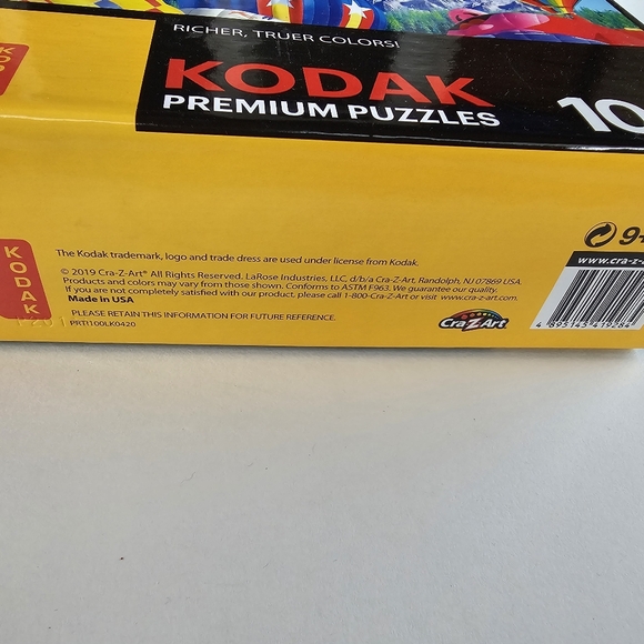 Kodak Premium 1000 Piece Jigsaw Puzzle "Balloons over the Mountain" Cra-Z-Art - Picture 4 of 7